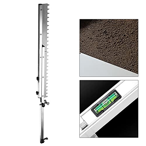 Tile Flat Ash Device, Floor Tile Leveler with Adjustment Knobs, Leveling Flat Sand Tiling Paving Tool, Retractable Gray Paving Tool for Large Wall Tiling Masonry