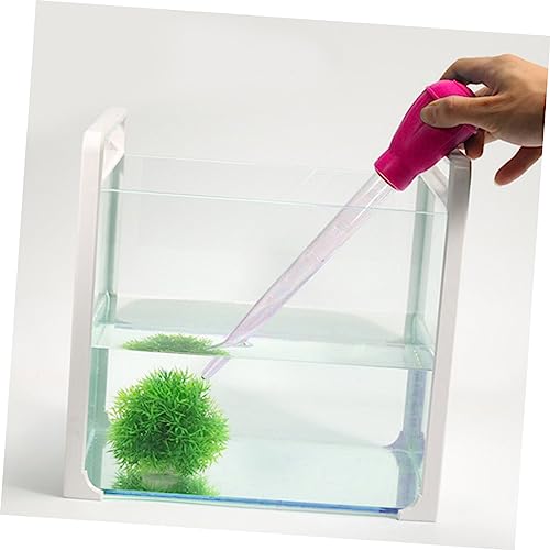 BESPORTBLE Fish Tank Suction Device 2pcs 30ml Manual Clean Pipette Aquarium Cleaning Tool Gravel Aquarium Water Clarifier - color: Pink