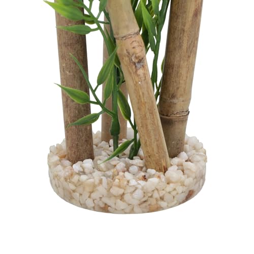 Aqua Décor Small Bamboo 23cm Artificial Aquarium Plant with Weighted Base for Easy Planting and Display