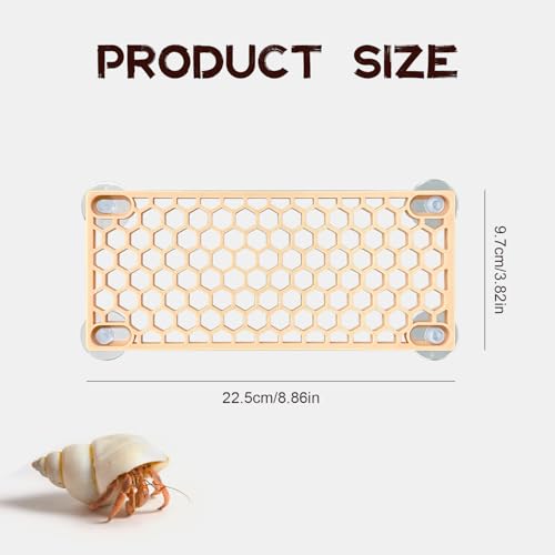 Hermit Crab Ladder Toy - Climbing Accessories for Reptiles, Lizards, Chameleons, Crab Habitat & Fish Tank Decoration Supplies (Yellow) - color: yellow