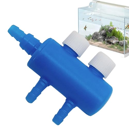 Aquarium Air Tubing Valves – Air Pump Splitter Control, Adjustable Lever Distributor | Airline Tube Connectors Fittings For Fish Tank Bubblers, Aquatic Systems, Airs Flow Management And Oxygen Supply - color: 2 heads