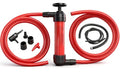 HORUSDY Multi-Use Siphon Fuel Transfer Pump Kit for Gas Oil and Liquids - style: Red