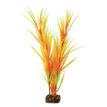 GloFish Plant Aquarium Décor, Orange and Yellow Large, Fluorescent Under Blue LED Light