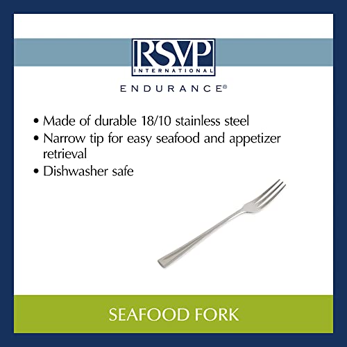 RSVP International Endurance Collection Seafood Tool, Fork, Stainless Steel - size: Fork