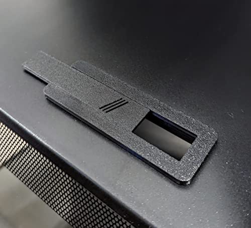 Aquameta Aquarium Feed Hole Cover for Fluval Flex 15 Gallon/57L - Secure Escape & Intrusion Prevention - Easy Slide Mechanism - PETG Material - Black