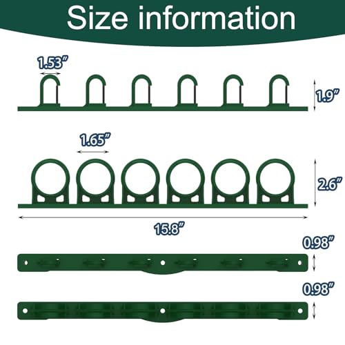 Aventik Vertical/Horizontal Fishing Rod Holder For Garage, Wall, Ceiling Holds Up To 6/12 Fishing Pole Holders（2 Pack Green） - style: 2 Pack Green