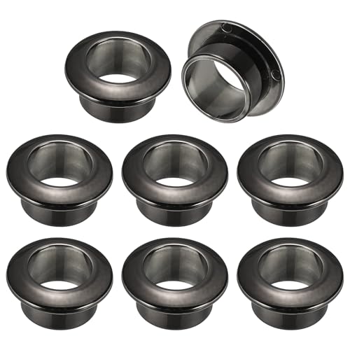 M METERXITY 8-Pack Desk Grommet, 1 Inch 25mm Plastic Desktop Cable Hole Cover Plastic Grommet for Home/Office Desktop Wire Organizer [Black] - color: Black, size: 1 Inch