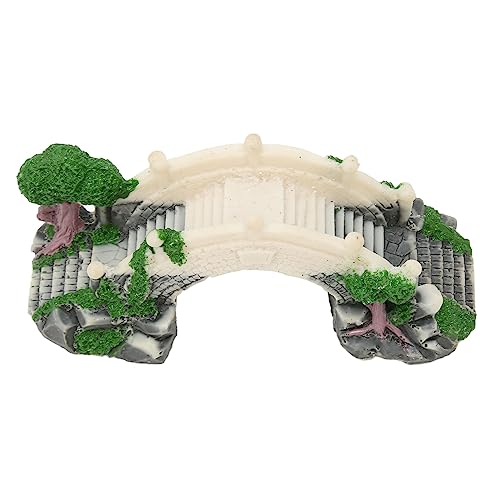 Aquarium Arch Bridge Decoration Resin Hand Craft Bridge Landscaping for Fish Tank Ornaments