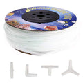 320 Feet Standard 3/16" Flexible Airline Tubing with Connectors for Aquariums, Terrariums and Hydroponics