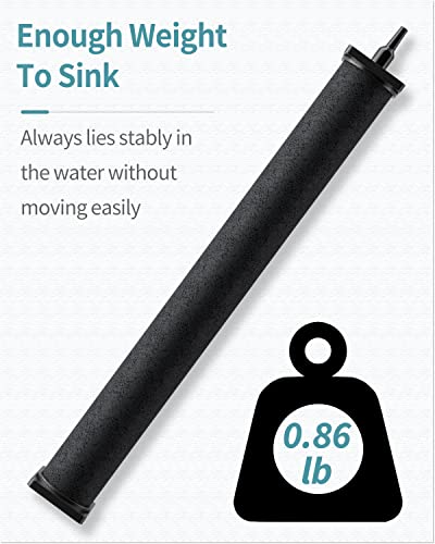 Pawfly 16 Inch Air Stone Cylinder for Larger Pumps Bubble Diffuser Release Tool for Large Aquariums Outdoor Pond Garden Circulation Systems and DWC Reservoirs, 2 Pack