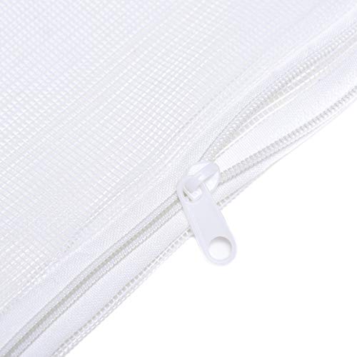 JIHAQUA Aquarium Filter Bags Large - Reusable Fish Tank Filter Media Mesh Bags with Plastic Zipper (14 x 18 inch (6 Pack)) - size: 14 x 18 inch (6 Pack)
