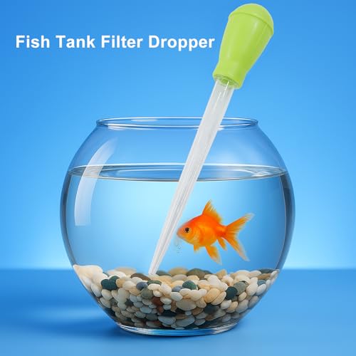 Murtenze 2 Pack Manual Fish Tank Water Changer Aquarium Dropper, Green Clean Pipette Dropper Waste Remover, Mini Gravel Cleaning Straw for Aquarium Cleaning/Aquarium Owners - color: Green
