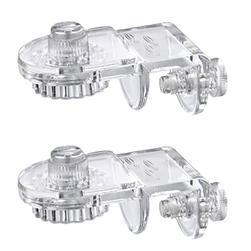 2Pcs Screen Net Holder Fish for Tank Clear Acrylic Mounting Clips Aquarium Cover Clamp Anti-Jump Clip Aquarium Screen Kit Fish Tank Anti Jump
