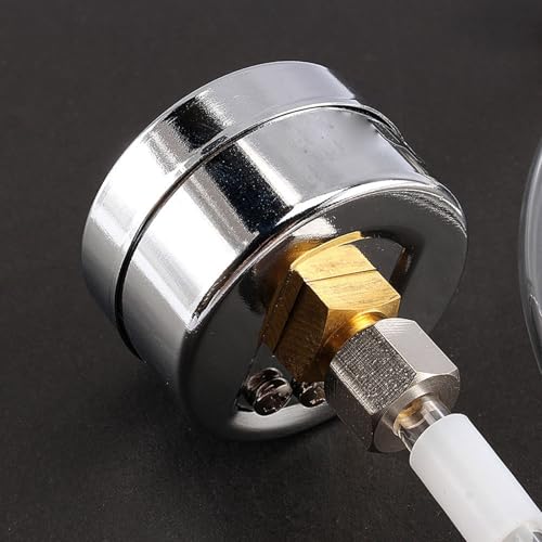 DIY CO2 Generator System Kit for Aquarium, White Professional Plant System with Tube Valve Gauge Bottle for Moss