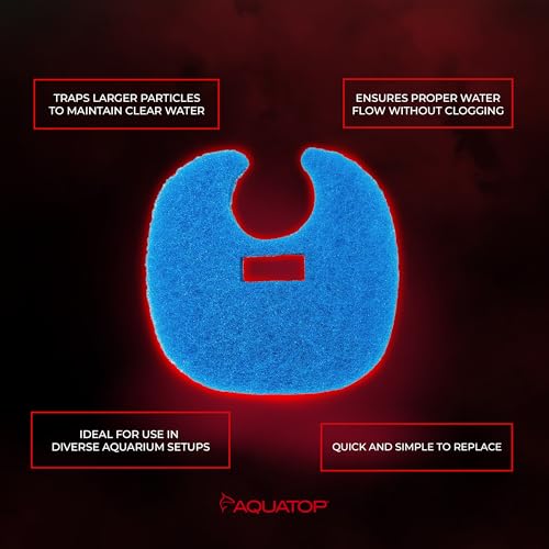 Aquatop RCP-FZ3 Coarse Blue Filter Sponge – Fits FZ3 Canister Filters – Enhanced Filtration – Traps Large Dirt – Easy to Install - size: FZ3