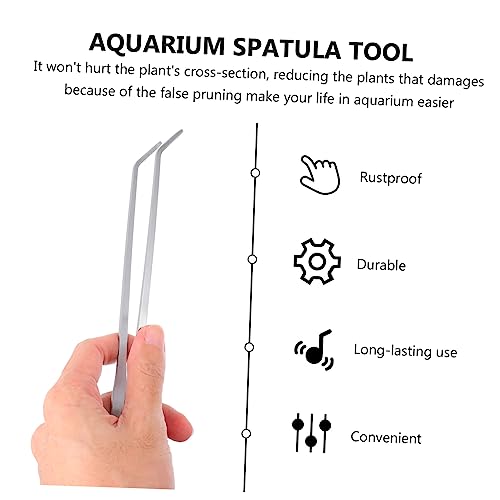 DECHOUS 1set Aquascaping Tools for Aquarium Maintenance Includes Tweezers Scissors and Spatula for Water Plants and Easy Tank Cleaning