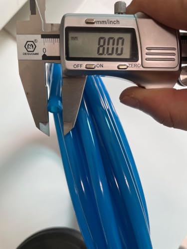 Utah Pneumatic 8mm Air Tubing 5/16 inch Blue Polyurethane PU Pneumatic Hose 30 Meter 98.4ft Length High Pressure Air Line 8mm OD x 5mm ID - size: 8 mm OD (30 m)