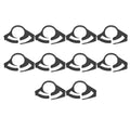 LALAFINA 10Pcs Double-Locked Nylon Hose Clips Ratcheting Design Waterproof Cable Management Clips for Secure Wiring and Tubing