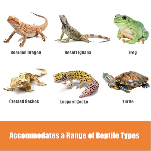 2Pcs 6 Inch Reptile Feeding Tongs with Soft Tips, Bearded Dragon Tank Accessories, Food Tweezer for Leopard Gecko, Crested Gecko, Jumping Spider, Frog, Snake, Chameleon and Red-eared Slider