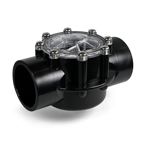 FibroPool 1.5 Inch Pool Check Valve – 5 PSI Spring Loaded, CPVC, Non-Lube PTFE Seats – Inline Backflow Prevention for Pools, Spas, Heaters, Salt & Chemical Systems