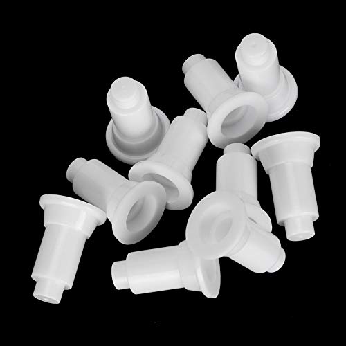 Fish Tank Divider Support Feet 100Pcs Set, Height Adjustable Aquarium Isolation Board Support Feet, Stable for Easy Cleaning, Suitable for Aquarium (White) - color: White