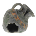 TEHAUX Fish Tank Resin Ornaments Fish Tank Hideout Landscaping Hiding Cave Aquarium Simulation Vase Shelter Hideout