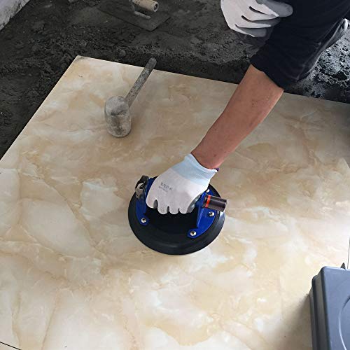 IMT 8" Glass Suction Cup with Metal Handle, Heavy Duty Vacuum Suction Cup Glass Lifter, Granite/Glass/Tiles Lifting Window Replacement, 240lbs Load Capacity with Carrying Case - size: 8" Metal Handle