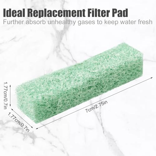 6pcs Filter Pads for Aqueon, Fish Tank Carbon Filter Pads Ammonia & Phosphate Reducer Aquarium Filter Accessories for Aqueon QuietFlow LED PRO Model 10 (Green) - color: Green