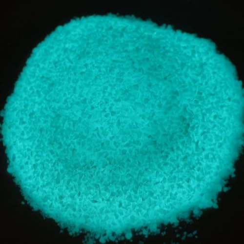 Glow in the Dark Gravel Stones,Aquarium Gravel,Aquarium Sand,Decorative Glow Gravel Rocks for Fairy Garden Fish Tank Succulents Pot Vase Filler Decor, 1 Pound (Blue Green, 1-3mm) - color: Blue Green, size: 1-3mm