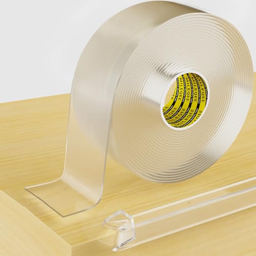 Clear Edge Protector Strip, 1.57in x16.4FT, Sharp Edge Wrap Cover Tape, Self Adhesive Protective Bumper Guards for Cabinet Door Desk Glass Table Bed Furniture, Kitchen Countertop, Waterproof - size: 1 Pack x 1.57in x16.4FT