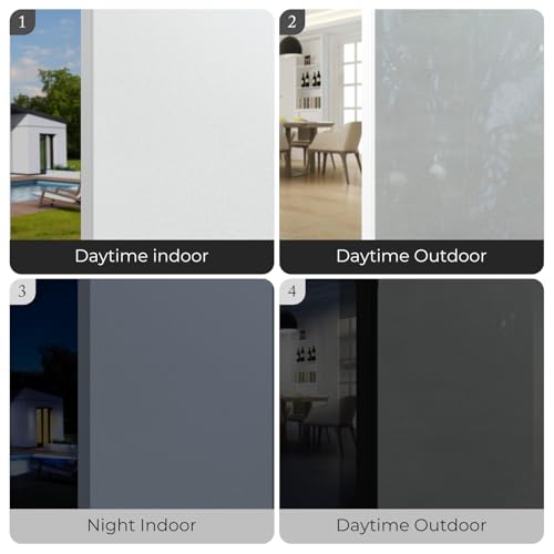 Frosted Glass Window Privacy Film, Embossed White,35.4"x78.74" - color: Frosted, size: 35.4" x 78.7"