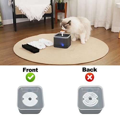 12-Pack Cat water fountain filters with Pre-Filter Sponges replacement,Compatiable with Wonder Creature,iPettie AONBOY 67oz/2Lfountains