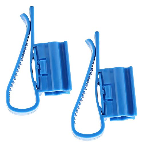 2Pcs Hose Holder Plastic Fish Water Pipe Clamp Adjustable Aquarium Filtration Bucket Mounting Clip, Fit fir 8mm to 16mm Hoses
