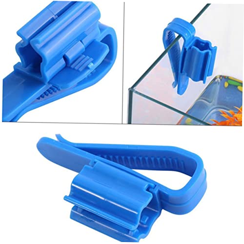 BESPORTBLE 4pcs Aquarium Filtration Hose Holder Water Clip Mount for Tropical Fish Tank Cleaning and Water Change Easy to Attach Clamp for All Tank Types and Buckets