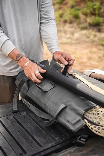 RiverSmith Fly Fishing Wader & Boot Bag – Gear-Roll Wader Bag with Changing Mat, Waterproof Pocket, Rod & Net Storage – Fly Fishing Gear Organizer – Shadow Kelp - color: Shadow Kelp