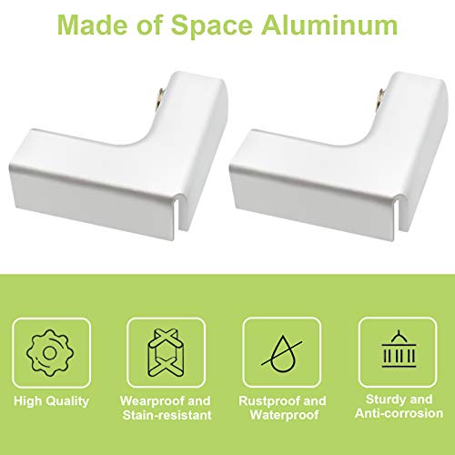 4Pcs Aluminum Alloy Glass Clamp 2 Way Glass Connectors Rimless Clip Holder for Fixing or DIY Fish Tank, Wind Guard, Display Cabinet, for 6-10mm Thickness - color: Aluminum Alloy,for 6-10mm, size: 4 Pieces