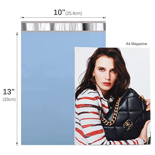 Metronic Poly Mailers 10x13 300 Pcs, Small Shipping Bags for Clothes, Shipping Envelopes for Small Business, Strong Adhensive Mailing Bags, Haze Blue - color: Light Blue, size: 10x13 300PC