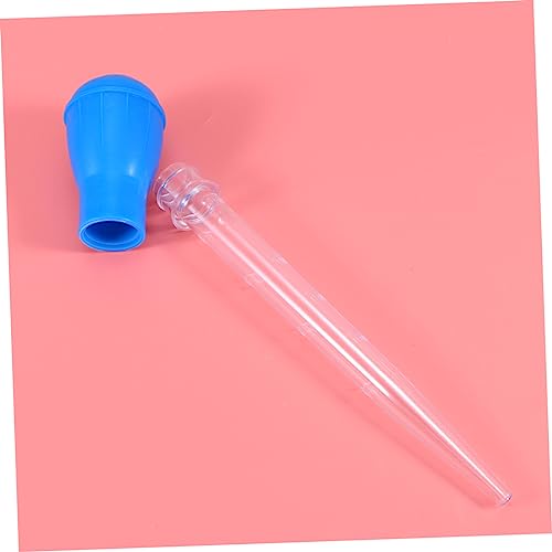 Mipcase Fish Tank Waste Manual Siphon Cleaner Tool for Maintenance 11.22 Inch Easy to Use Dark Blue