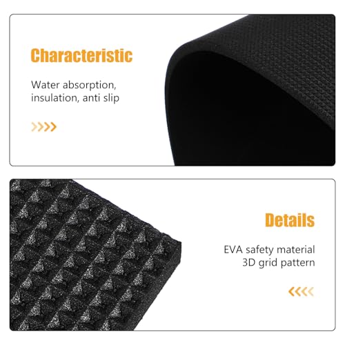Toyvian Shockproof Aquarium Mat Thick Non Slip Fish Tank Leveling Pad Bottom Cushion for Optimal Absorption and Heat Preservation