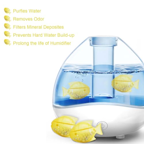 Humidifier Cleaner 6 Pack,Humidifiers Fish Tanks Cleaner,Warm&Cool Most Humidifiers and Fish Tank,Purifier Water (Yellow) - color: Yellow
