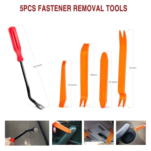 Nilight 1115Pcs Car Push Retainer Clips Auto Fasteners Kit 32 Most Popular Sizes Nylon Bumper Fender Rivets with 5 Fasteners Remover 10 Cable Ties for Toyota GM Ford Honda Chevy - color: 1115Pcs Clips+ Remover