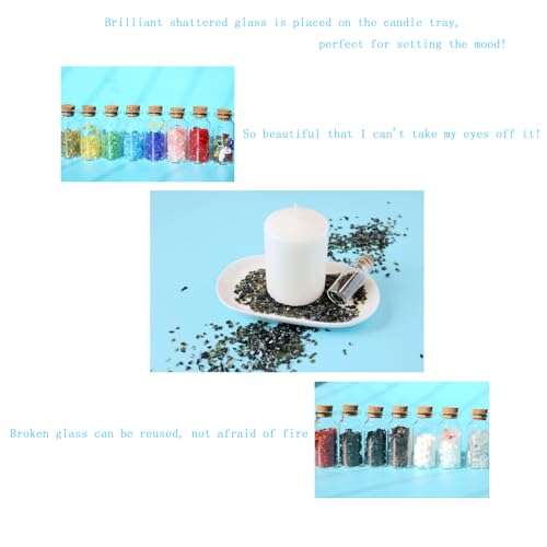 Black Green Blunt Crushed Sprinkles,for Crafts Jewelry Making and DIY Resin Molds Decoration Chips,2-4mm Glitter Colorful Clear Chunky Glass Shards,Broken Glass Crystals Sparkle.(100g) - color: Black green