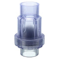 uxcell UPVC Check Valve, 40mm ID Single Union Check Valve Fit 1 1/4" OD Pipe DN32 Slip Swing No-return Valve for Backflow Prevention, Clear - size: 1 1/4"