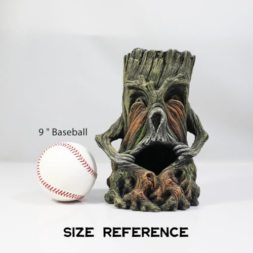 Fish Tank Decorations-Hollow Tree Trunk Aquarium Decorations Disney Aquarium Decorations for Betta Hideout Caves Large Aquarium Décor Thematic Ornaments - color: Stump a