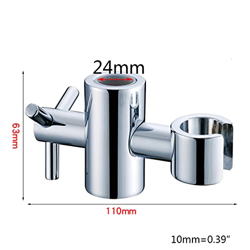 Zinc Alloy Replacement Hand Held Shower Bracket for Slider Height & Angle Adjustable Sprayer Holder On Slide Bar