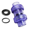 Clear UPVC Check Valve, 1inch Slip Swing Full Port Utility Double True Union Check Valve, UPVC No-return Valve, Sch80 Socket End Pool Ball Check Valve for Backflow Prevention