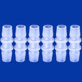 Plastic 1/2” hose ID Barb pipe connectors Joint Splicer Mender Adapter Union Boat Water Air Aquarium O2 Fuel (pack of 6) - size: 1/2 Inch, style: 6