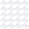 20 Pcs Aquarium Lid Clips, 10 mm Acrylic Aquarium Cover Bracket Fish Tank Lid Older Fish Tank Clip Transparent Durable Easy to Clean, Intended for Rimless Aquariums Top Cover - size: 10 mm
