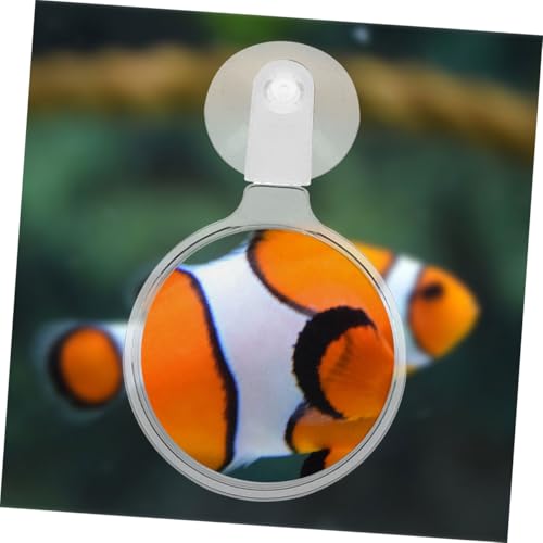 Abaodam Acrylic Fish Tank Magnifying Glass with Strong Suction Cup for Clear Observation of Small Animals Plants and Micro Landscapes in Aquariums and Home Tanks