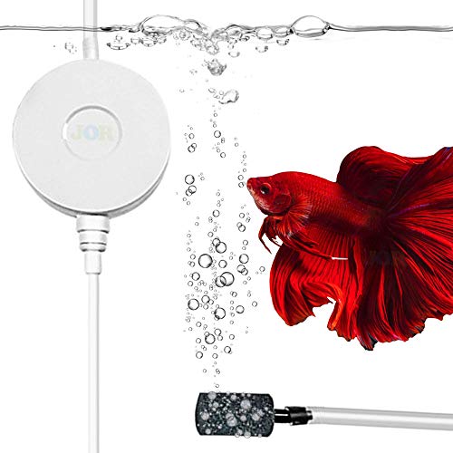 Silent Aquarium Air Pump - Nano Betta Tank, Aerator with Accessories, for Up to 20 Gallon Fish Tank